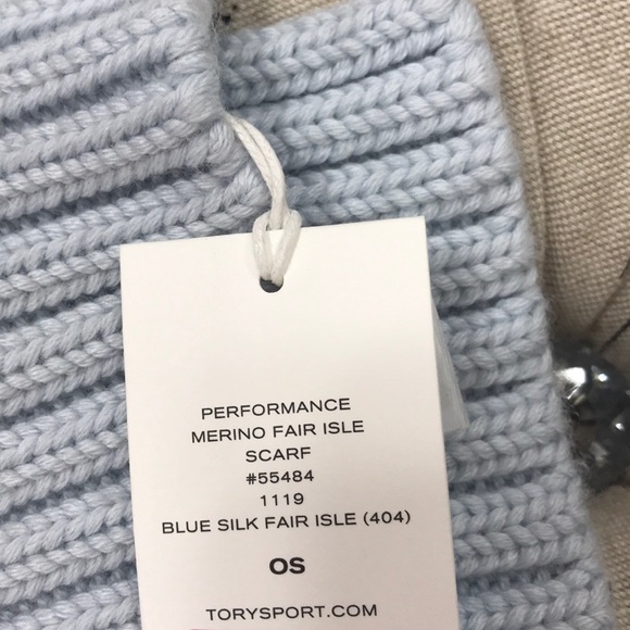 🎁TORY BURCH Performance Merino Fair Isle Scarf - Picture 6 of 9